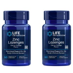 Life Extension 라이프익스텐션 <b>징크 로젠지</b> (오렌지맛) 60정 2팩