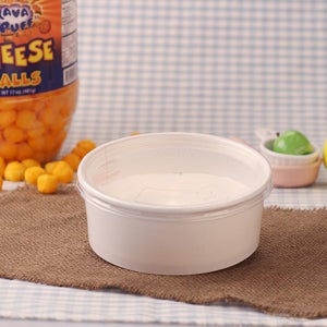 종이컵-900cc(무지)+ 1칸찬+ 반돔뚜껑 [300개*424원]