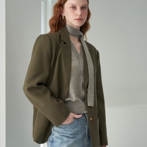 [박경림님착용] 루즈핏 사이드포켓 데일리 자켓 LL10JK107H