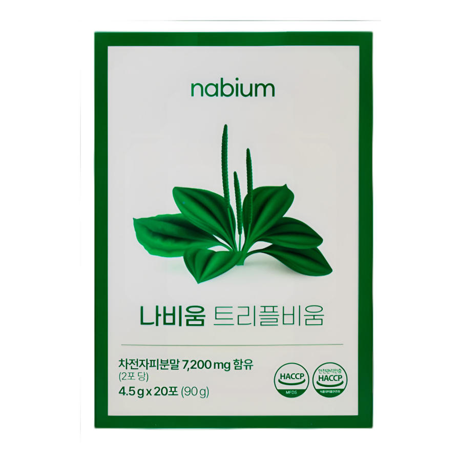 나비움 트리플비움 4.5g x 20포 1박스 차전자피 식이섬유 효소 유사균