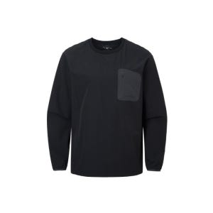 [롯데백화점] 미즈노 스몰로고 스트링 우븐 투톤 맨투맨 블랙컬러 32YC452109 LE1220144674