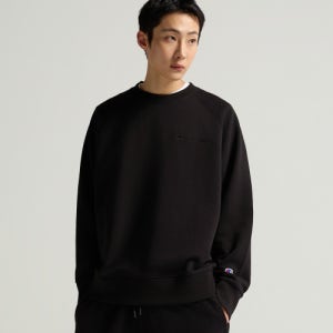 [챔피온] 스몰 로고 루즈핏 스웨트셔츠 Black CHPU252KBSW013BK