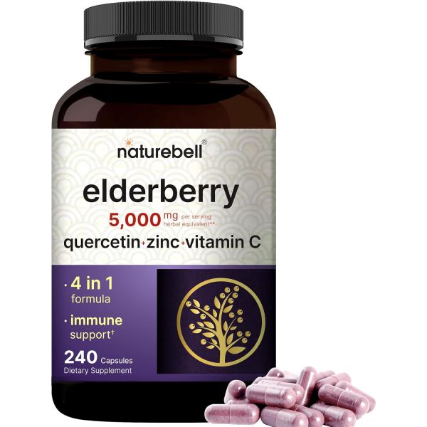 Sambucus <b>엘더베리</b> <b>250mg</b> 퀘르세틴 <b>250mg</b> 200캡슐