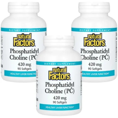 내츄럴팩터스 포스파티딜콜린 <b>Phosphatidylcholine</b> 420mg 90정 3개