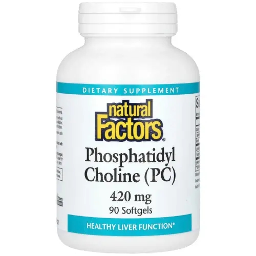 내츄럴팩터스 포스파티딜콜린 <b>Phosphatidylcholine</b> 420mg 90정
