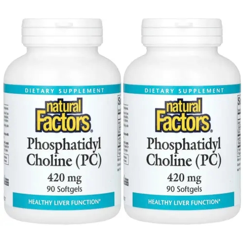 내츄럴팩터스 포스파티딜콜린 <b>Phosphatidylcholine</b> 420mg 90정 2개