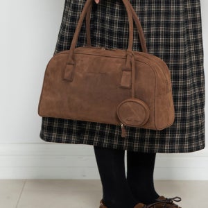 [제이마크뉴욕] Stellar suede boston bag_2color