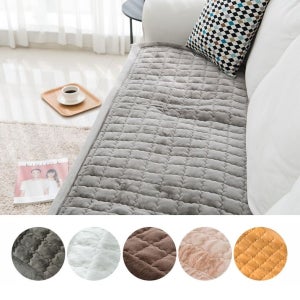 겨울 극세사 소파 패드 긴 쇼파 커버 2인용 방석 러그