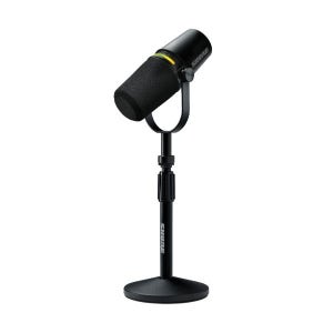 [전시제품] SHURE MV7+ Podcast Kit 슈어 팟캐스트 XLR, USB-C 하이브리드 듀얼 마이크 키트 (스탠드 포함) SCM-414