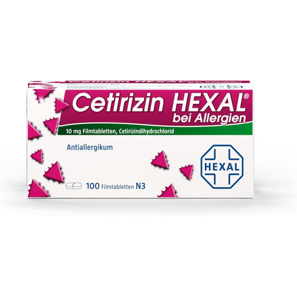 헥살 <b>세티리진</b> Hexal Cetirizine 100개입 1개