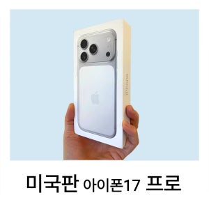애플 아이폰 17 프로 Pro 256GB 미국판 해외판 직구 e심 듀얼심 무음 카메라 언락 자급제 공기계