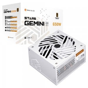 맥스엘리트 STARS GEMINI 650W 80PLUS브론즈 ATX3.1 화이트