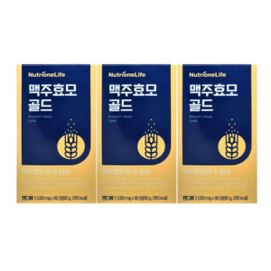 <b>뉴트리원라이프</b> <b>뉴트리원</b> <b>맥주효모</b> 골드 1000mg 90정 3박스