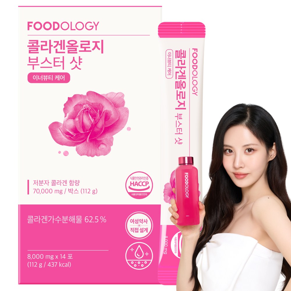 푸드올로지 <b>콜라겐</b>올로지 부스터샷 이너뷰티 케어 112g  1개