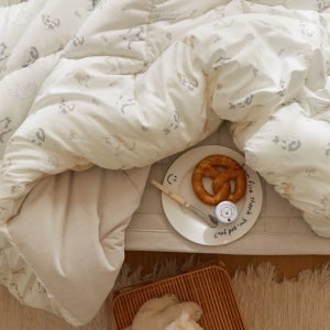 따뜻하고 먼지날림 없는 무브 소프트 세미 극세사 겨울 차렵이불-14컬러(SS/Q/K)