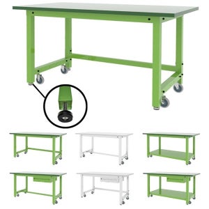 이동보조바퀴 작업대 (재질 및 사이즈 선택가능)-너트용접 조절좌 산업용 다용도 고하중 철제테이블 작업테이블
