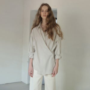 모이아 Small St Shirt (Navy Stripe)