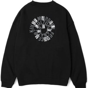 [쿨트] Swirl logo crewneck Black KSV3UTMT323-PBK