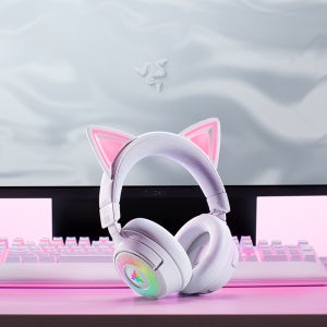 [레이저] 레이저코리아 Kraken Kitty V3 Pro White 크라켄 키티 V3 프로 화이트 무선 게이밍 헤드셋