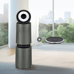 LG 퓨리케어 오브제컬렉션 AI 360 공기청정기 AS355NGNA+PWH8DBA 무빙휠 포함 / 포토리뷰 사은품 증정!