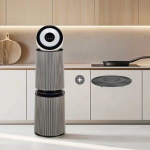LG 퓨리케어 오브제컬렉션 AI 360 공기청정기 AS355NSNA+PWH8DBA 무빙휠 포함