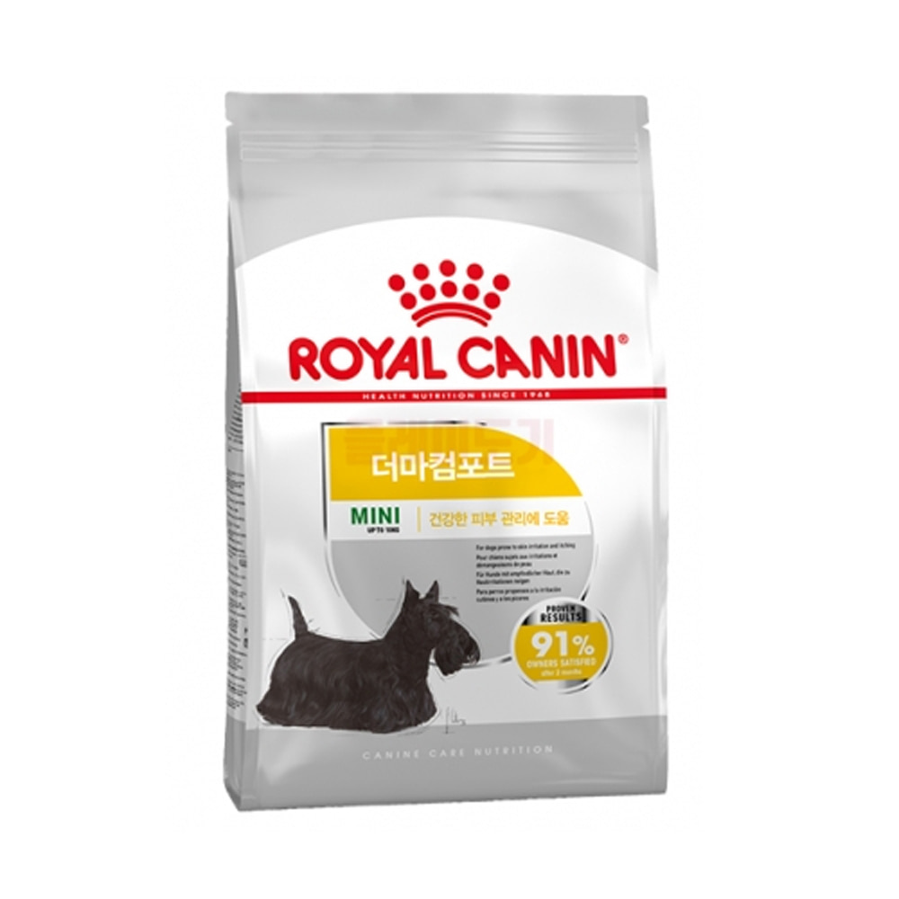 로얄캐닌 미니 더마컴포트 강아지 소형견 민감성피부사료 1kg
