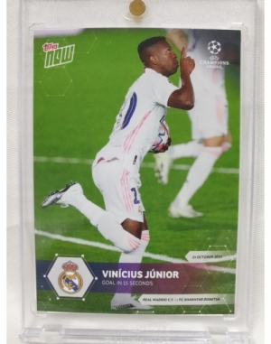 2020 TOPPS NOW 탑스 나우 비니시우스 주니어 레알 마드리드 UEFA 챔피언스리그 축구 카드