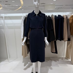 [AK수원점] [더아이잗] 칼라넥 밴딩 지퍼 원피스