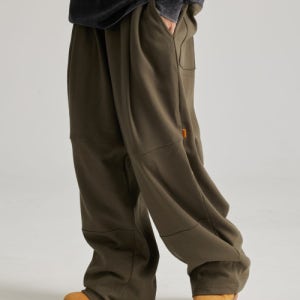 [필립페이커] 더블니 와이드 원턱 트레이닝 트랙 팬츠 카키 DOUBLE KNEE ONE TUCK TRAINING TRACK PANTS KHAKI
