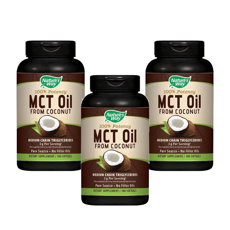 Nature’s Way 네이처스웨이 <b>MCT 오일</b> 180정  3개