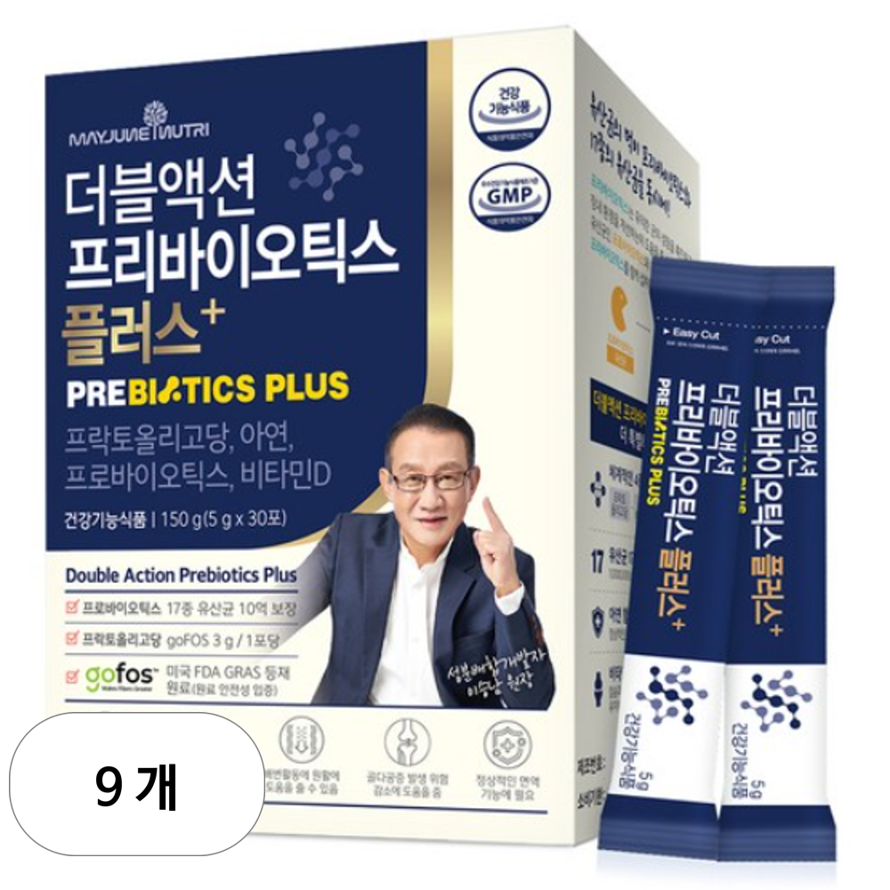 메이준뉴트리 더블액션 프리바이오틱스 플러스  150g  9개