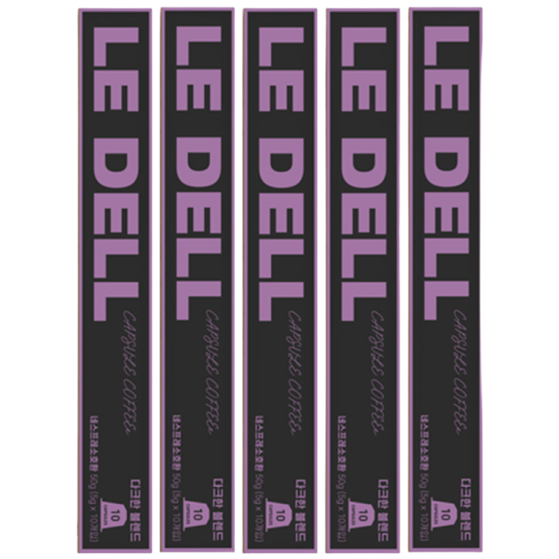 르델 캡슐 커피 네스프레소 호환 다크한블랜드  5g  50개입  1개