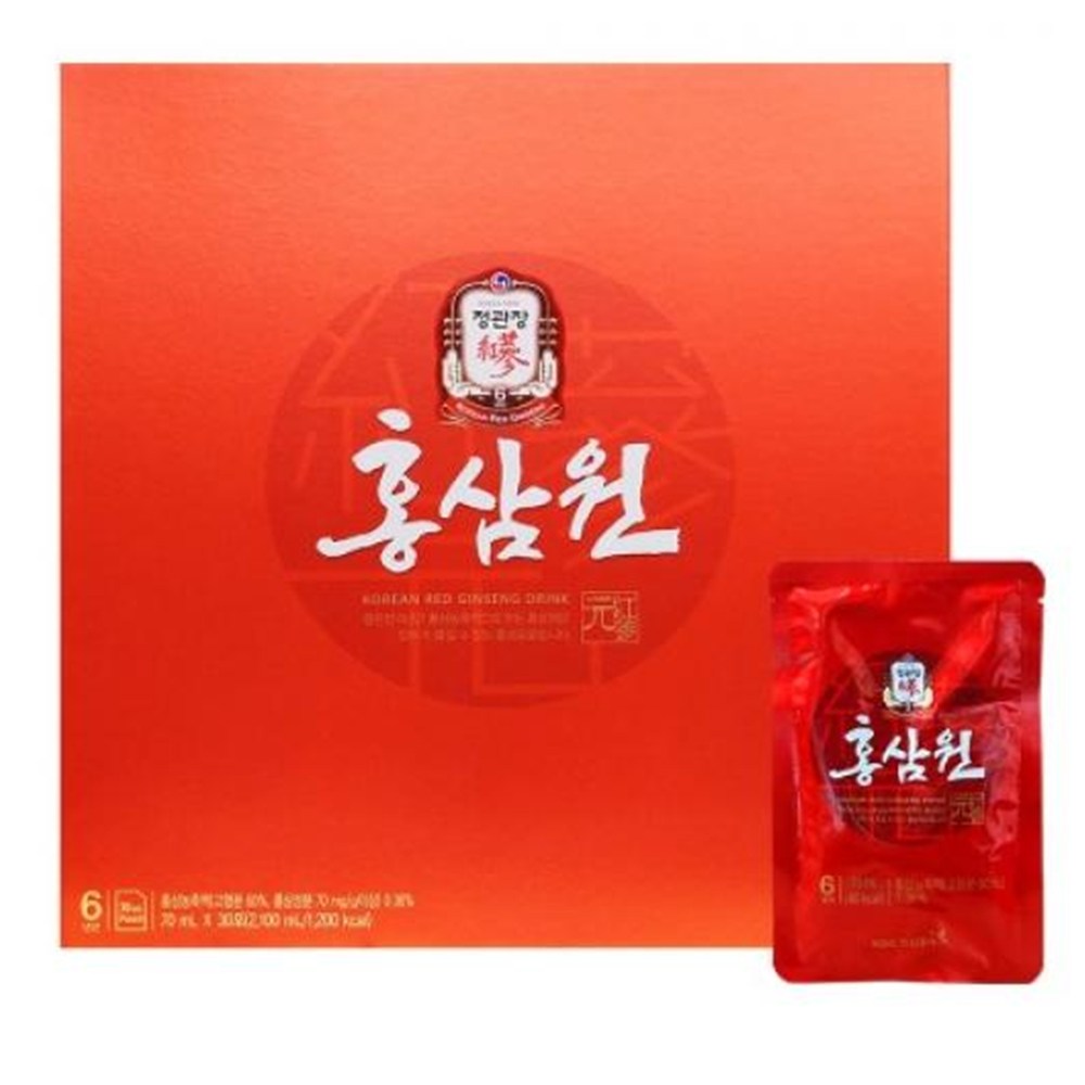 정관장 6년근<b>홍삼</b>액 진세노사이트 사포닌 갱년기 어린이 <b>기력</b>회복 추석선물세트 <b>70ml</b> 30포