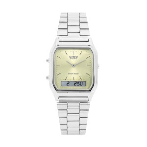 [카시오] (CASIO) 카시오 AQ-230A-9AMQYDF 빈치지 레트로 디지털 공용 메탈시계