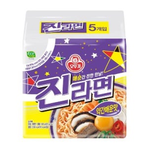 오뚜기 진라면 약간매운맛 120*5입