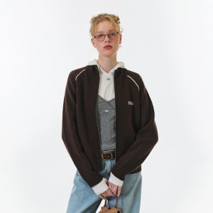그로브 Maren Knit Zip-Up (Brown)