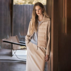 [클라비스][슬림퍼프] 니트패딩 경량재킷 CVJDF4T02N