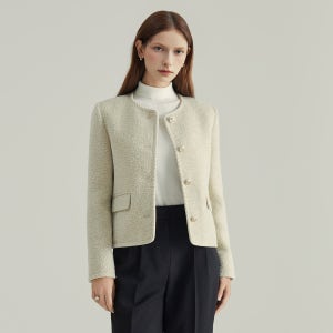 [클라비스]을혼방 플랩포켓 조직감 자켓 CVJKF4T02M