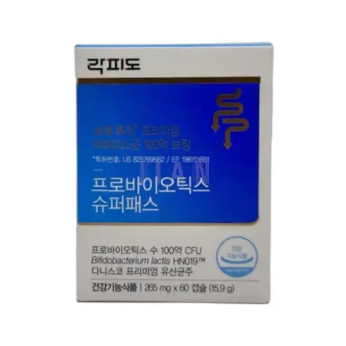 <b>락피도 프로바이오틱스 슈퍼패스</b> 265mg x 60캡슐