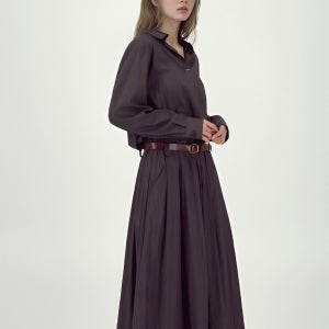 [아쿠드] Glossy Set-Up Two-Piece _D.Brown ACK31-1001-059