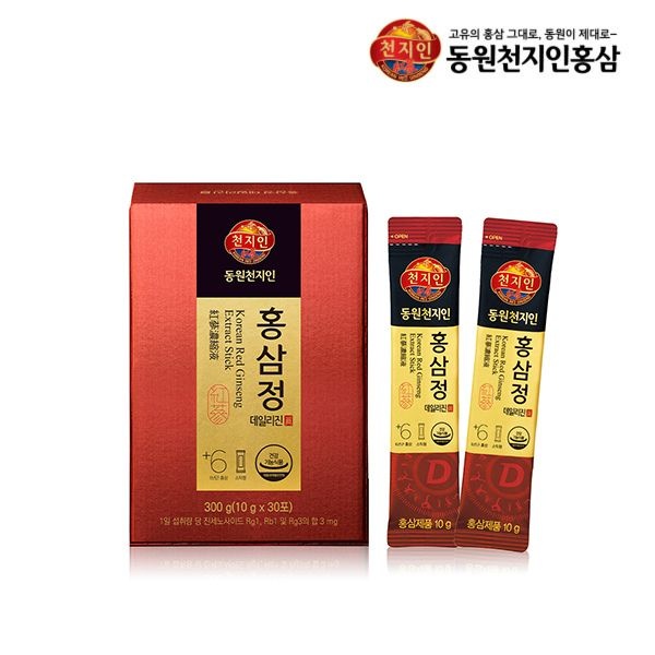 (현대홈쇼핑) [1박스][동원천지인] <b>홍삼정</b> 데일리 <b>진</b> 10mlX30포X1박스