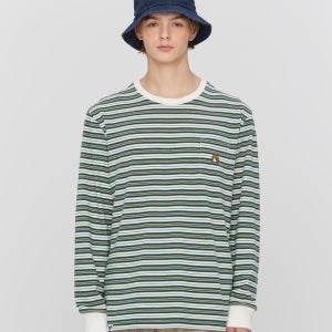 [피즈] [HAZZYS PHIZ] 그린 스트라이프 롱슬리브 SPTS5F902E1