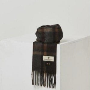 [닥스 액세서리] 닥스 남녀공용 딥네이비 타탄체크 캐시미어100 머플러 DBMU5F926N2