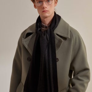 [닥스 액세서리] [DAKS MUFFLER][캐시미어100][목도리] 남녀공용 블랙 체크 캐시미어100 머플러 DBMU5F913G3