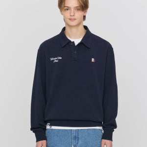 [피즈] [HAZZYS PHIZ] 네이비 버튼 맨투맨 SPTS5F103N2