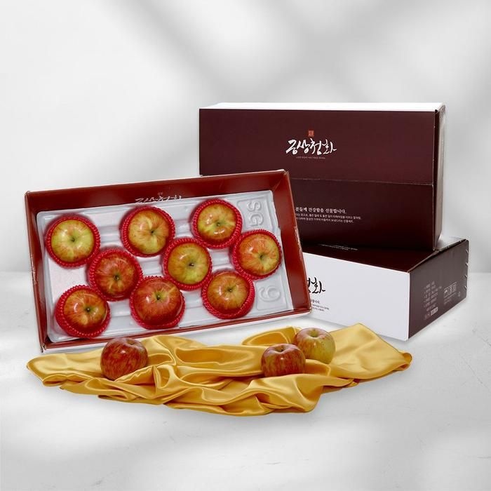 [<b>정해담</b>다] JD-(명절세트) 알뜰 사과 선물세트 2.5kg(10과 내외)