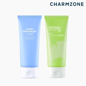 참존 [본사] 하이드로 워터 글로우크림 100ml + 징코 내츄럴 퓨어 클렌징 밤 100ml
