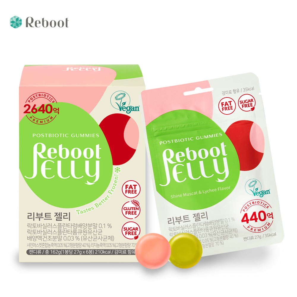 <b>리부트</b> 어린이 온가족 유산균 젤리 440억  27g  6개