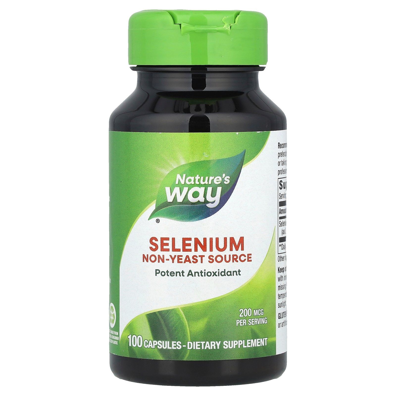 <b>네이쳐스웨이</b> <b>Nature’s Way</b>, Selenium, 200 mcg, 100 Capsules