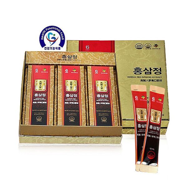 신지식인 6년근 고려<b>홍삼정</b><b>스틱</b> 10mlX30포/홍삼/홍삼진액/진홍삼/한팩홍삼/선물세트/홍삼선물/설선물/추석